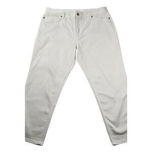 J. Jill authentic fit size 12 stretch white CROP high rise career casual comfort